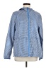 Sweaty Betty 100% Polyester Checkered-gingham Blue Raincoat Size M - photo 1