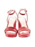 Pelle Moda 100% Leather Red Sandals Size 8 1/2 - photo 2