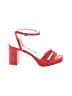 Pelle Moda 100% Leather Red Sandals Size 8 1/2 - photo 1