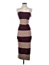 Le Lis Stripes Brown Cocktail Dress Size S - photo 1
