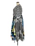 ELOQUII 100% Polyester Stripes Blue Gray Casual Dress Size 18 Plus - photo 5