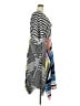 ELOQUII 100% Polyester Stripes Blue Gray Casual Dress Size 18 Plus - photo 4