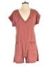 MWL by Madewell Solid Red Burgundy Romper Size S - photo 1