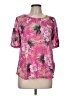 Ruby Rd. Floral Pink Short Sleeve T-Shirt Size M - photo 1
