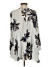 Free People 100% Rayon Gray 3/4 Sleeve Blouse Size XS - photo 2