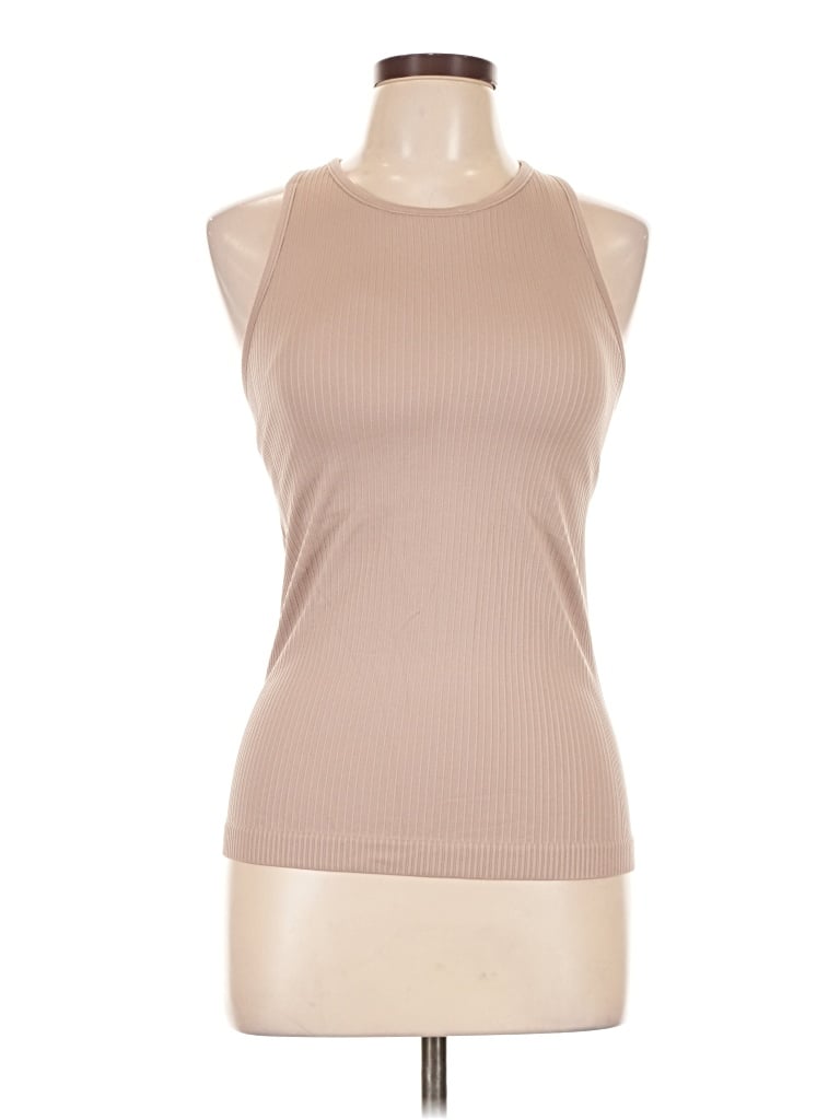 Pre-owned 90 Degree By Reflex Sleeveless T-shirt In Tan