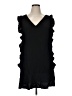 CeCe 100% Polyester Black Sleeveless Blouse Size 14 - photo 1
