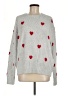 Splendid Hearts Gray Pullover Sweater Size M - photo 1