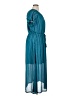 Torrid 100% Polyester Teal Casual Dress Size 1X Plus (1) - photo 4