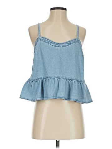 Madewell Denim Peplum Cami (view 1)
