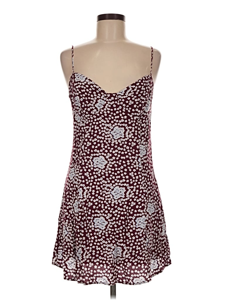 Pre-owned La Hearts Casual Dress In Burgundy
