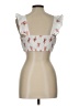 Unbranded 100% Polyester White Sleeveless Top Size L - photo 2