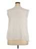 Unbranded 100% Polyester Ivory Sleeveless Blouse Size 3X - photo 2