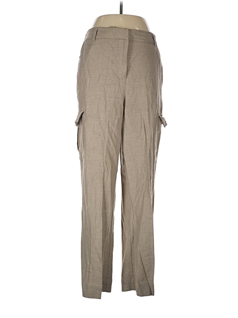Pre-owned House Of Harlow 1960 Linen Pants In Tan