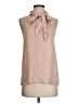 Theory 100% Silk Tan Blouse Size P (petite) - photo 1