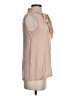 Theory 100% Silk Tan Blouse Size P (petite) - photo 4
