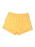 Old Navy 100% Rayon Polka Dots Yellow Shorts Size L - photo 2