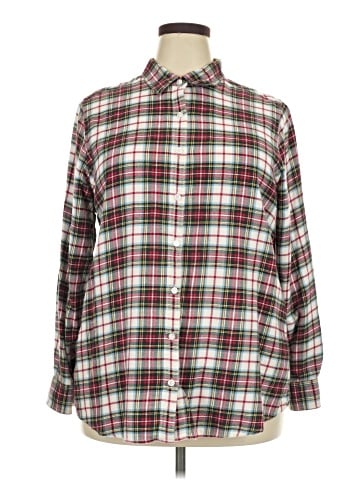 Lands' End Long Sleeve Button-Down Shirt (view 1)