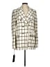 Pinko Checkered-gingham Ivory Coat Size 8 - photo 1