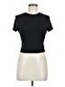 Shein Black Short Sleeve Turtleneck Size 6 - photo 1