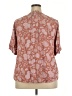 Universal Thread 100% Rayon Brown Short Sleeve Blouse Size XXL - photo 2