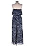 She + Sky 100% Polyester Polka Dots Blue Jumpsuit Size M - photo 2