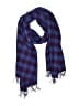 J.Crew 100% Wool Checkered-gingham Blue Scarf One size - photo 1