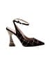 Betsey Johnson Plaid Black Heels Size 7 1/2 - photo 1