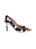 Jessica Simpson Floral Blue Heels Size 6 - photo 1