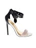 Shoedazzle 100% Leather Black Sandals Size 6 1/2 - photo 1