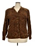 Plaza South Paisley Brown Blazer Size 18 - photo 1