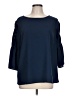 Time and Tru 100% Polyester Blue 3/4 Sleeve Blouse Size L - photo 1