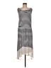 Seven7 Stripes Gray Casual Dress Size M - photo 1