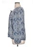 Laundry by Shelli Segal 100% Polyester Blue Long Sleeve Blouse Size XL - photo 5