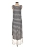 Seven7 Stripes Gray Casual Dress Size M - photo 2
