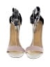 Shoedazzle 100% Leather Black Sandals Size 6 1/2 - photo 2