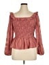 Mittoshop 100% Polyester Pink Long Sleeve Blouse Size XL - photo 1