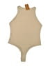 REORIA Solid Tan Bodysuit Size XL - photo 2