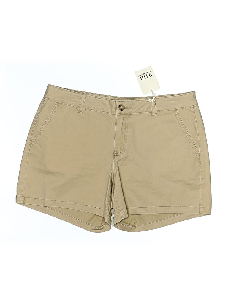 Pre-owned A.n.a. A New Approach Khaki Shorts In Tan