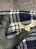 Le Lis 100% Rayon Plaid Blue Long Sleeve Button-Down Shirt Size L - photo 7