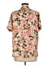 Ann Taylor LOFT Floral Orange Short Sleeve Blouse Size M - photo 2