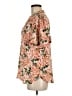 Ann Taylor LOFT Floral Orange Short Sleeve Blouse Size M - photo 5