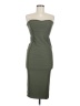 Boohoo Solid Green Cocktail Dress Size 6 - photo 1