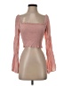 Mi ami 100% Rayon Pink 3/4 Sleeve Blouse Size S - photo 1