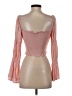 Mi ami 100% Rayon Pink 3/4 Sleeve Blouse Size S - photo 2