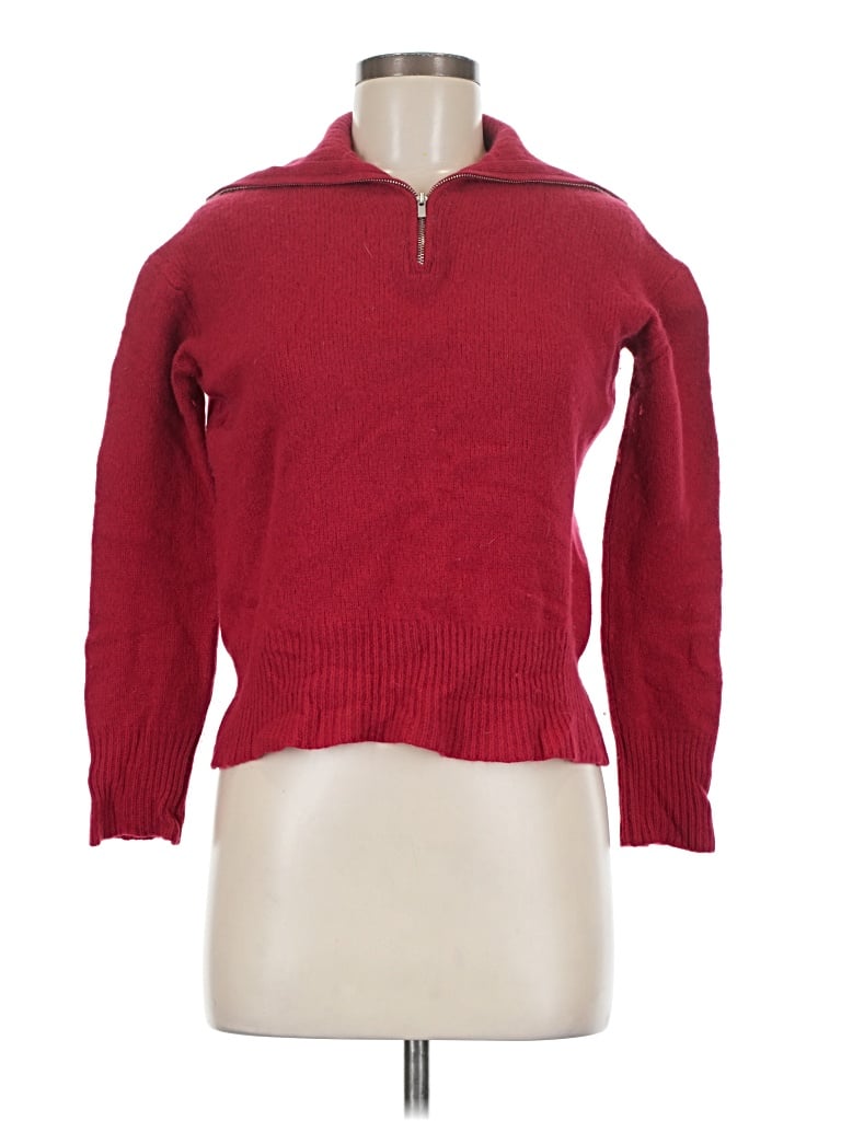 Pre-owned C By Bloomingdale's Cashmere Pullover Sweater In Red