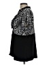 J.t.b. Animal Print Black Short Sleeve Blouse Size L (estimated) - photo 5