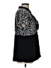 J.t.b. Animal Print Black Short Sleeve Blouse Size L (estimated) - photo 4