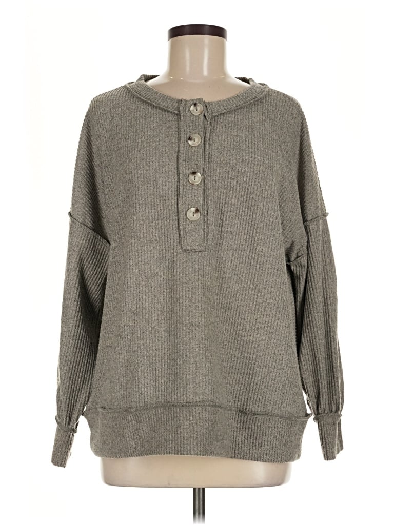 Pre-owned Andree By Unit Pullover Sweater In Gray