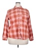 Universal Thread 100% Cotton Plaid Orange Long Sleeve Button-Down Shirt Size XXL - photo 1